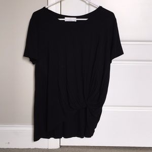 Black Knotted Shirt